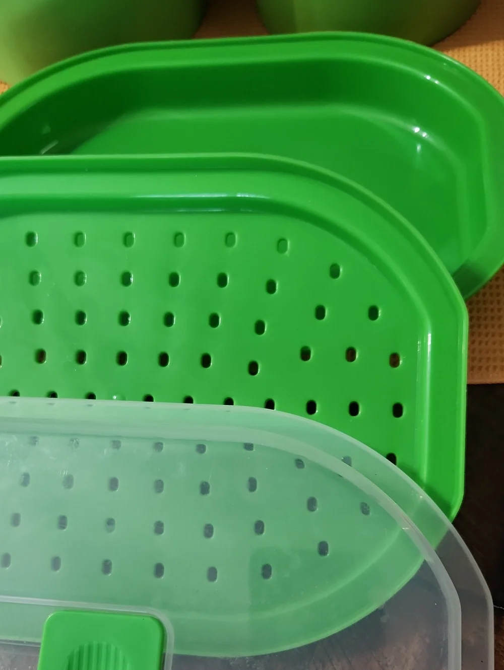 2 Tupperware containers 1 steamer